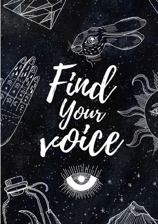 Produktbild: Moon Collection / Notizbuch, Bullet Journal, Journal, Planer, Tagebuch "Find your Voice"