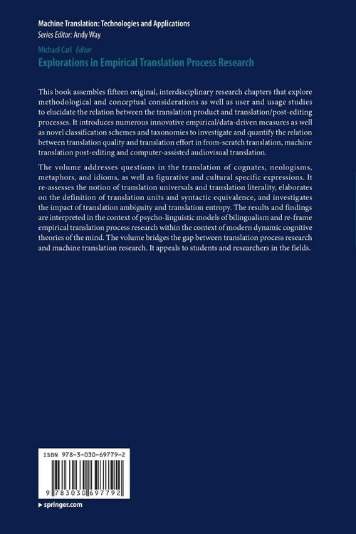 Produktbild: Explorations in Empirical Translation Process Research