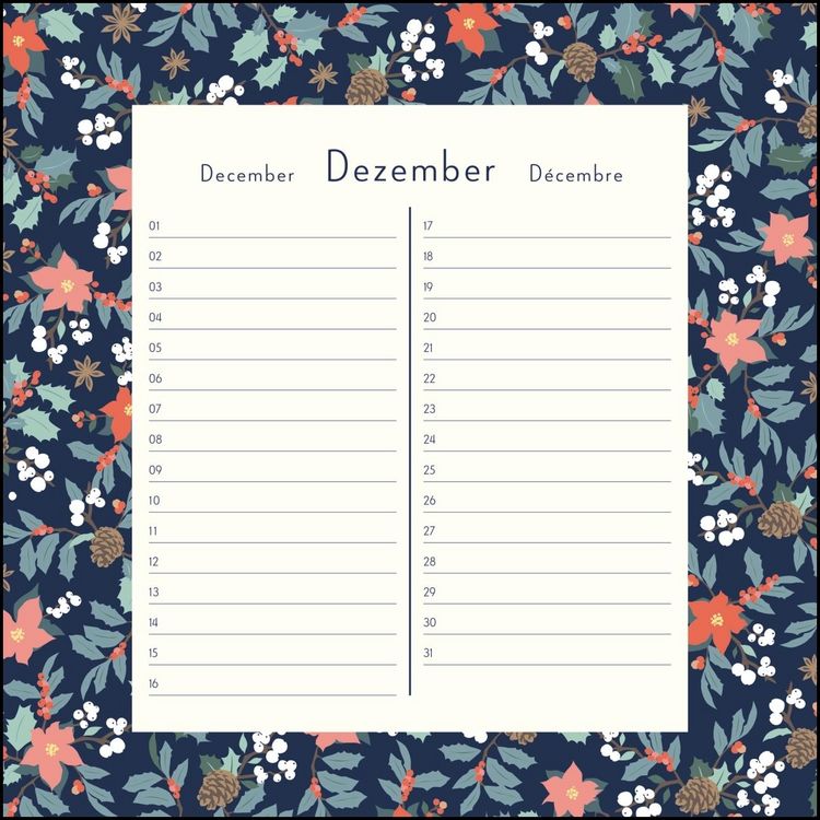 Produktbild: Immerw&auml;hrender Geburtstagskalender &ndash; Lovely Flowers &ndash; Haferkorn & Sauerbrey &ndash; Quadrat-Format 24 x 24 cm