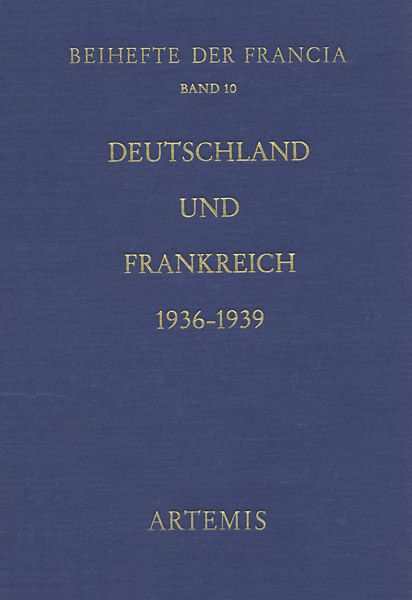 Produktbild: Deutschland und Frankreich 1936-1939