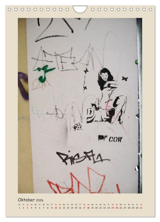 Produktbild: Berlin Love Streetart (Wandkalender 2026 DIN A4 hoch), CALVENDO Monatskalender
