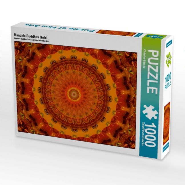 Produktbild: Mandala Buddhas Gold (Puzzle)