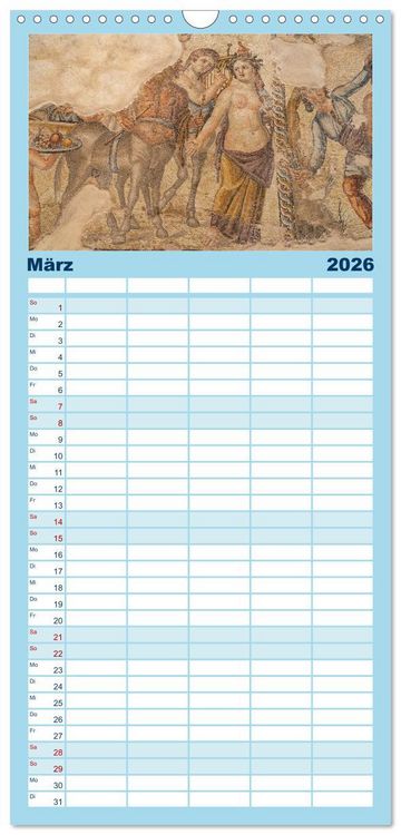 Produktbild: Familienplaner 2026 - Trauminsel Zypern mit 5 Spalten (Wandkalender, 21 x 45 cm) CALVENDO
