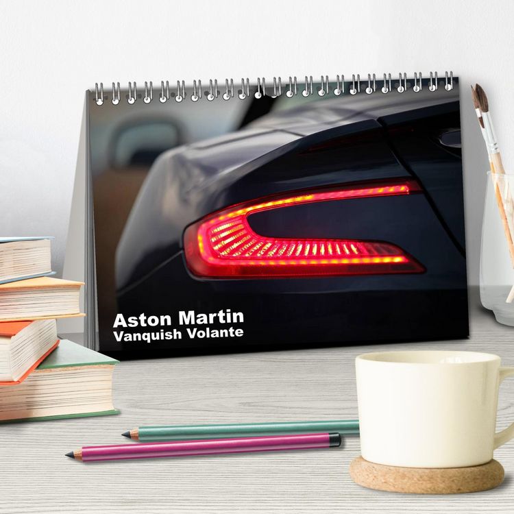 Produktbild: Aston Martin Vanquish Volante (Tischkalender 2026 DIN A5 quer), CALVENDO Monatskalender