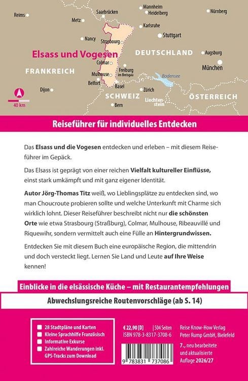 Produktbild: Reise Know-How Reisef&uuml;hrer Elsass und Vogesen
