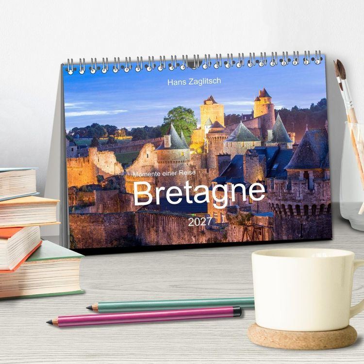 Produktbild: Momente einer Reise - Bretagne (Tischkalender 2027 DIN A5 quer), CALVENDO Monatskalender