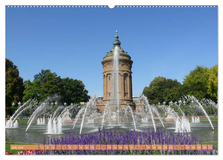Produktbild: Mannheim - Stadt im Quadrat (Wandkalender 2026 DIN A2 quer), CALVENDO Monatskalender
