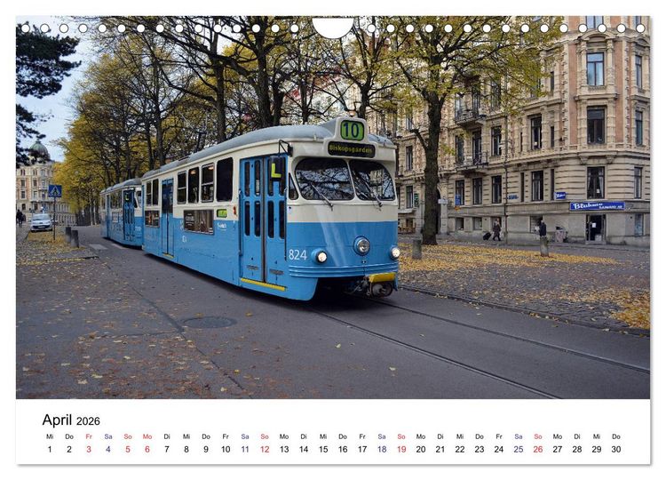 Produktbild: Stra&szlig;enbahnen in Europa (Wandkalender 2026 DIN A4 quer), CALVENDO Monatskalender