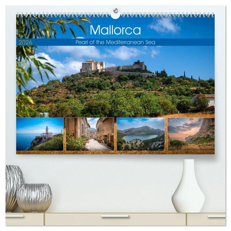 Produktbild: Mallorca - Pearl of the Mediterranean Sea (High Quality Premium Wall Calendar 2026 DIN A2 landscape),CALVENDO 12 Month Wall Calendar