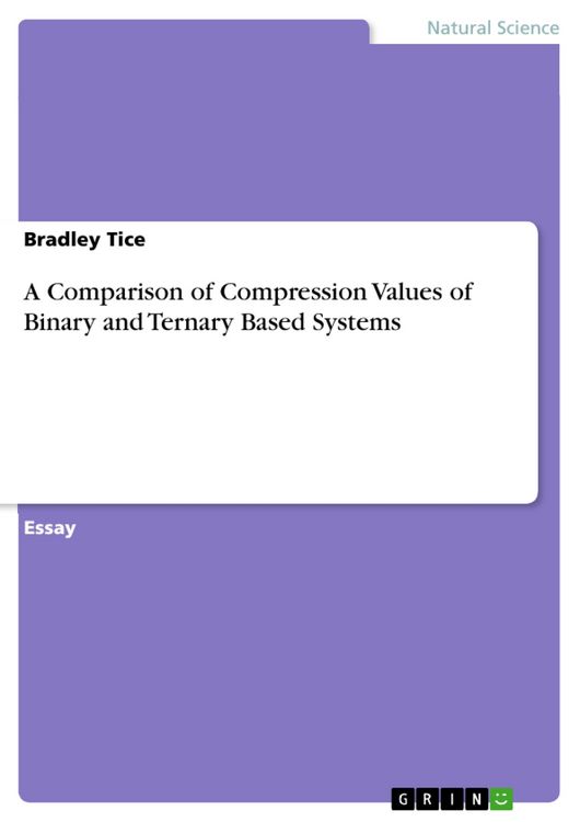 Produktbild: A Comparison of Compression Values of Binary and Ternary Based Systems