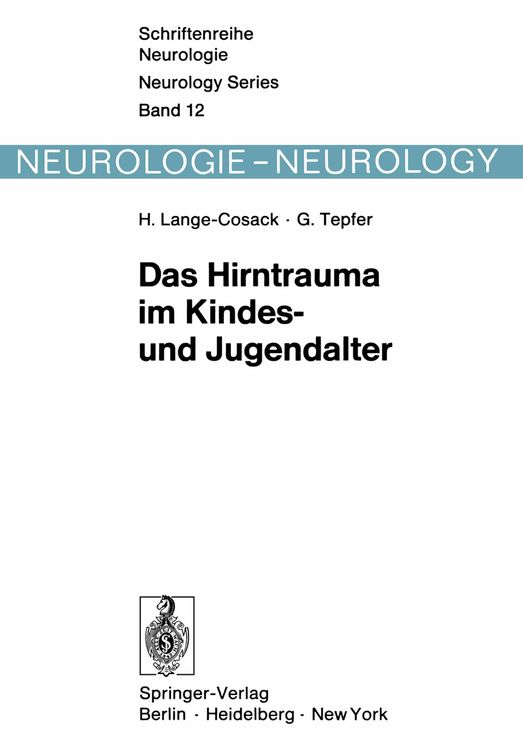 Produktbild: Das Hirntrauma im Kindes- und Jugendalter