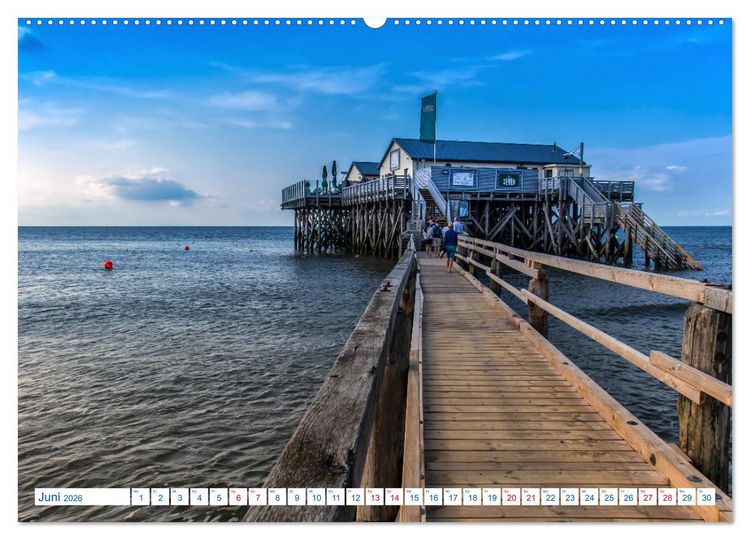 Produktbild: St. Peter-Ording Stranderlebnisse (hochwertiger Premium Wandkalender 2026 DIN A2 quer), Kunstdruck in Hochglanz