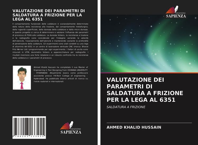 Produktbild: VALUTAZIONE DEI PARAMETRI DI SALDATURA A FRIZIONE PER LA LEGA AL 6351