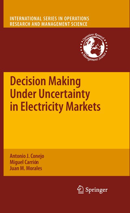 Produktbild: Decision Making Under Uncertainty in Electricity Markets