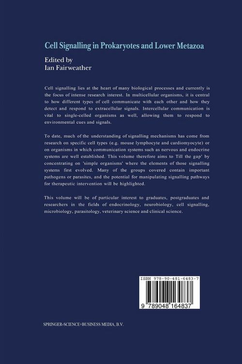 Produktbild: Cell Signalling in Prokaryotes and Lower Metazoa