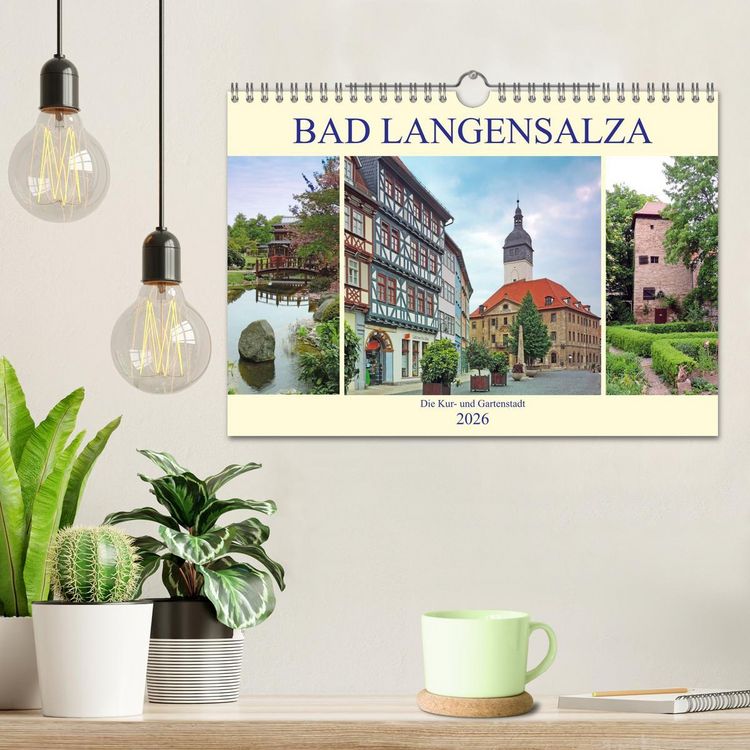 Produktbild: Bad Langensalza - Die Kur- und Gartenstadt (Wandkalender 2026 DIN A4 quer), CALVENDO Monatskalender