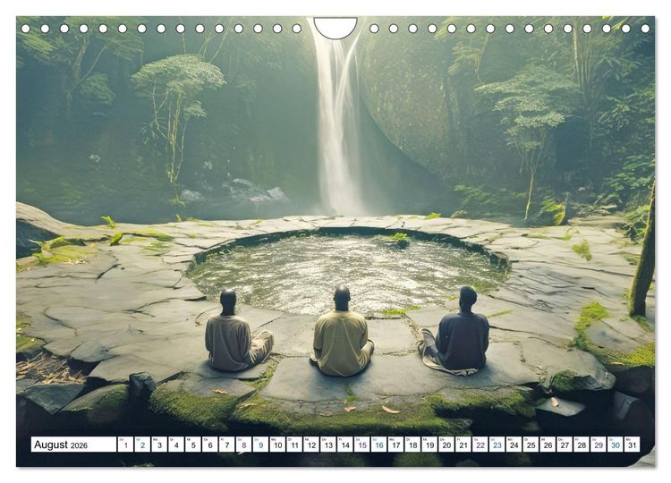 Produktbild: Meditation und weiter Horizont (Wandkalender 2026 DIN A4 quer), CALVENDO Monatskalender