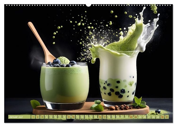 Produktbild: Lifestyle Matcha - Hot und Cool (Wandkalender 2027 DIN A2 quer), CALVENDO Monatskalender