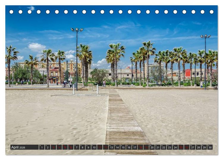 Produktbild: Valencia - Stadt am Turia (Tischkalender 2026 DIN A5 quer), CALVENDO Monatskalender