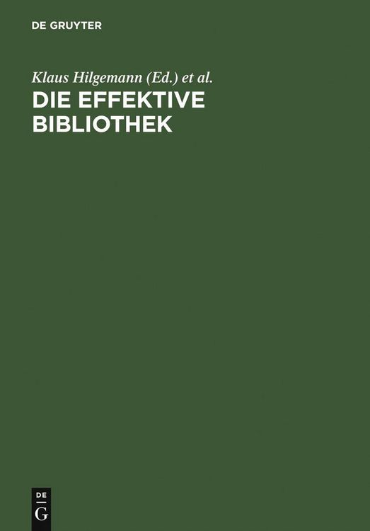 Produktbild: Die effektive Bibliothek