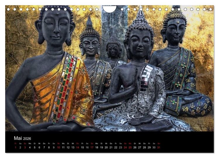 Produktbild: All U Buddhas (Wandkalender 2026 DIN A4 quer), CALVENDO Monatskalender