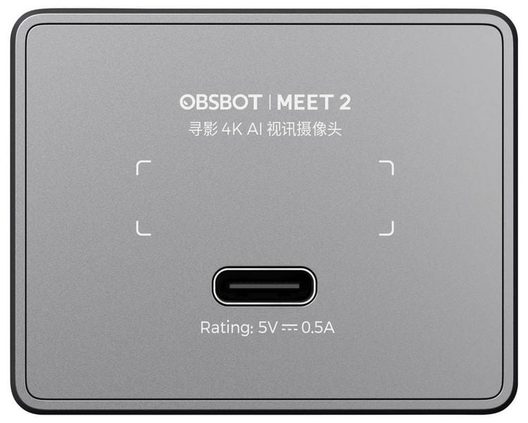 Produktbild: Obsbot MEET 2 4K-Webcam 3840 x 2160 Pixel Schnelles Auto-Tracking per AI, Magnet-Halterung, Gestensteuerung, Mikrofon