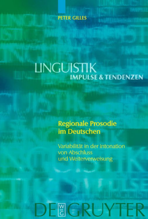 Produktbild: Regionale Prosodie im Deutschen