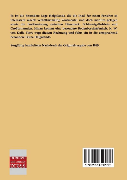 Produktbild: Die Fauna von Helgoland
