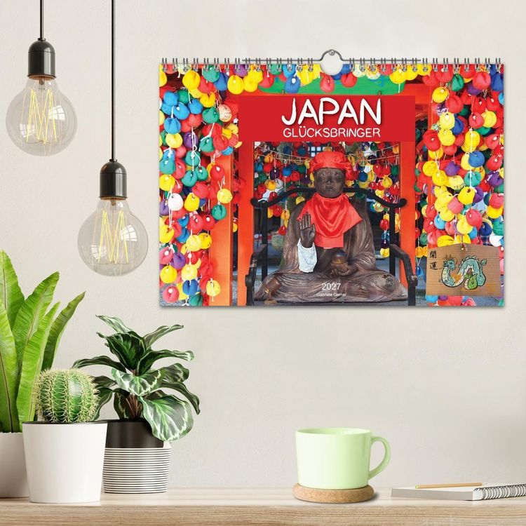 Produktbild: Japan Gl&uuml;cksbringer (Wandkalender 2027 DIN A4 quer), CALVENDO Monatskalender