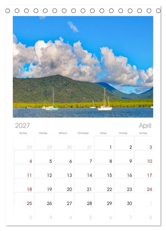 Produktbild: Faszination Australien - eine Traumreise (Tischkalender 2027 DIN A5 hoch), CALVENDO Monatskalender
