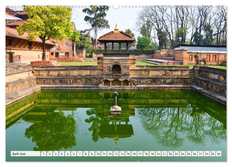 Produktbild: LALITPUR, die alte K&ouml;nigsstadt (hochwertiger Premium Wandkalender 2026 DIN A2 quer), Kunstdruck in Hochglanz