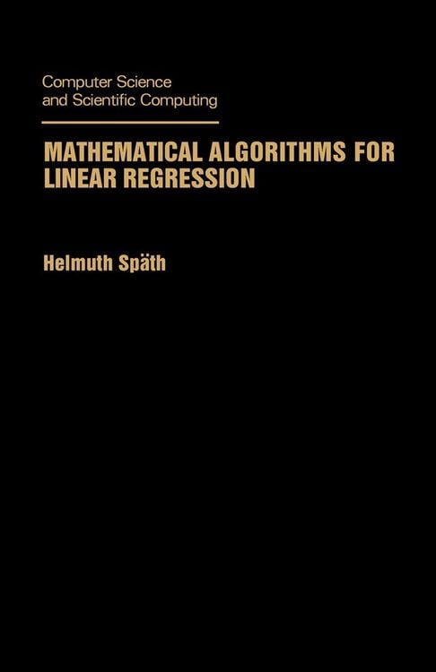 Produktbild: Mathematical Algorithms for Linear Regression