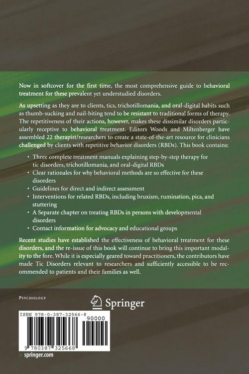 Produktbild: Tic Disorders, Trichotillomania, and Other Repetitive Behavior Disorders