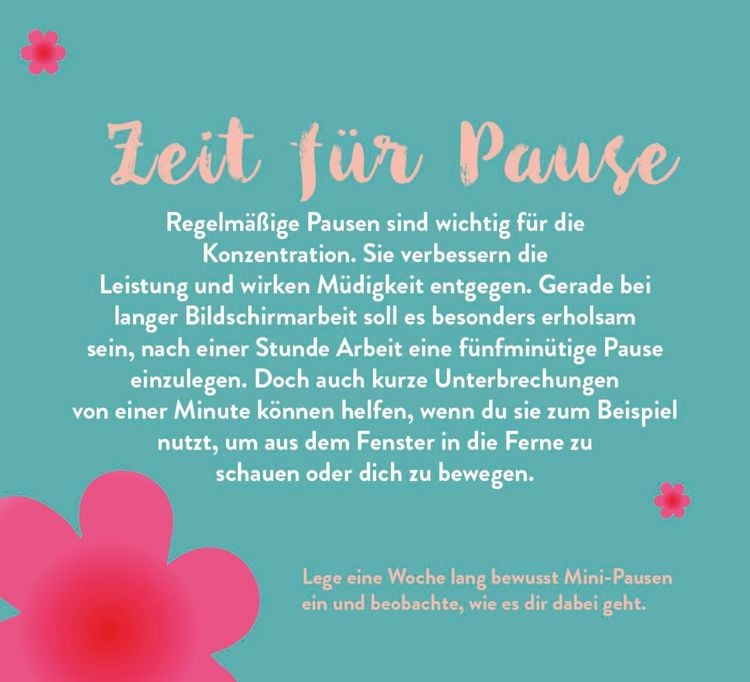 Jede Woche etwas Neues wagen - 50 Impulse für mehr Zeit für mich