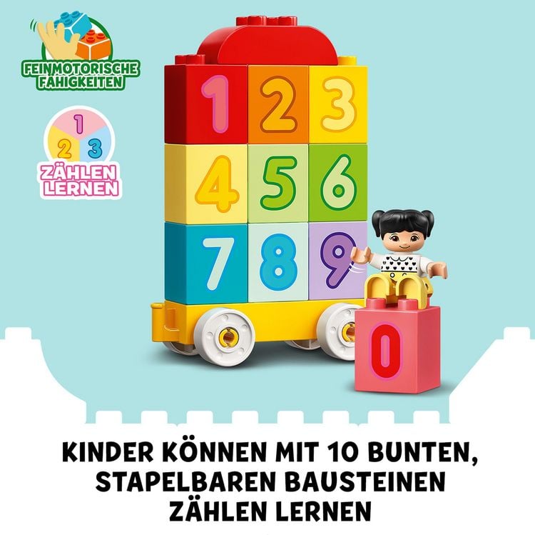 Produktbild: LEGO DUPLO 10954 Zahlenzug &ndash; Z&auml;hlen lernen,Spielzeug f&uuml;r Kleinkinder