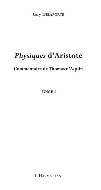 Produktbild: Physiques d'aristote - commentaire de thomas d'aquin - tome