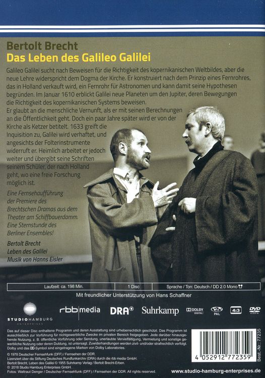 Produktbild: Das Leben des Galileo Galilei - DDR TV-Archiv