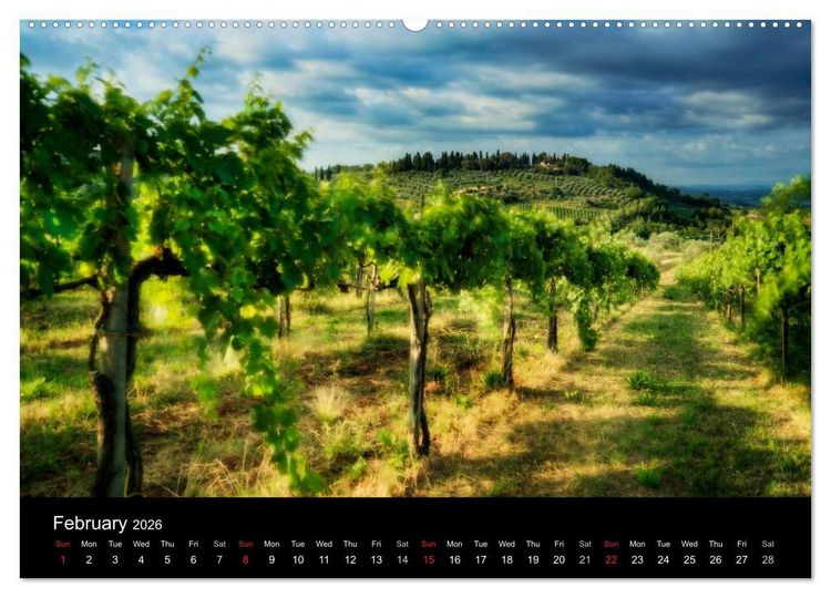 Produktbild: Magical Tuscany and Liguria (High Quality Premium Wall Calendar 2026 DIN A2 landscape),CALVENDO 12 Month Wall Calendar