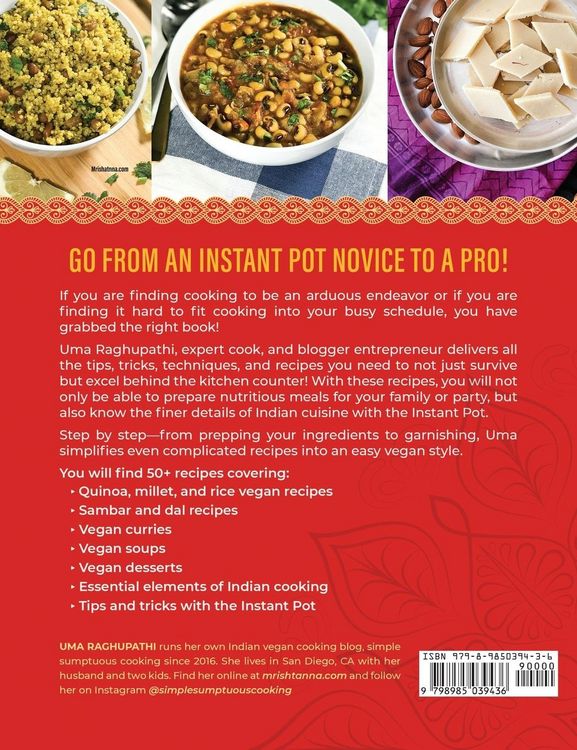 Produktbild: Instant Pot Indian Vegan Cookbook