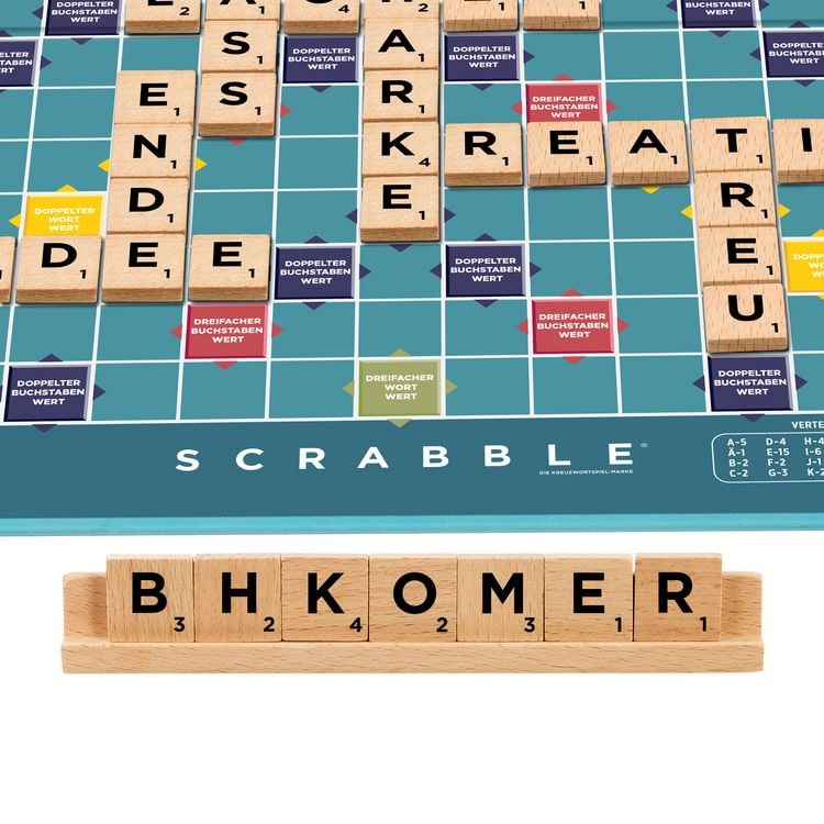 Produktbild: Scrabble Original Holz 2 in 1