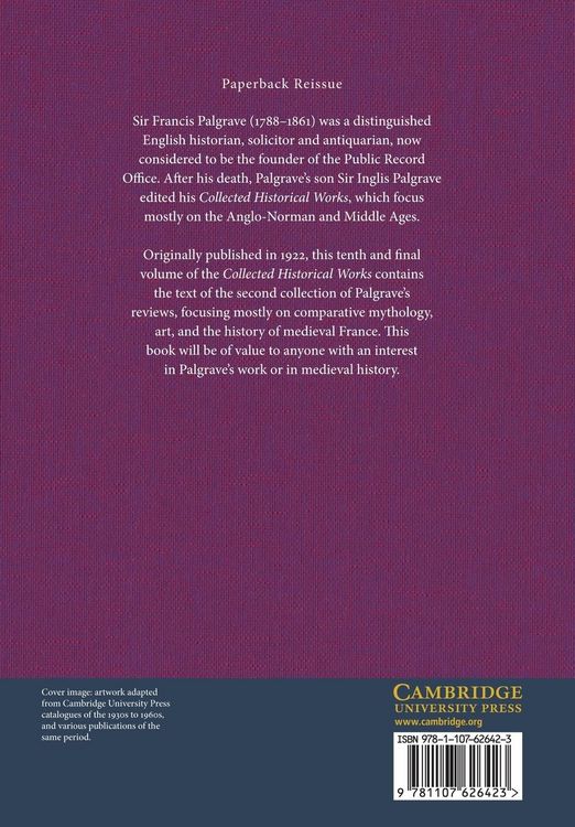 Produktbild: The Collected Historical Works of Sir Francis Palgrave, K.H