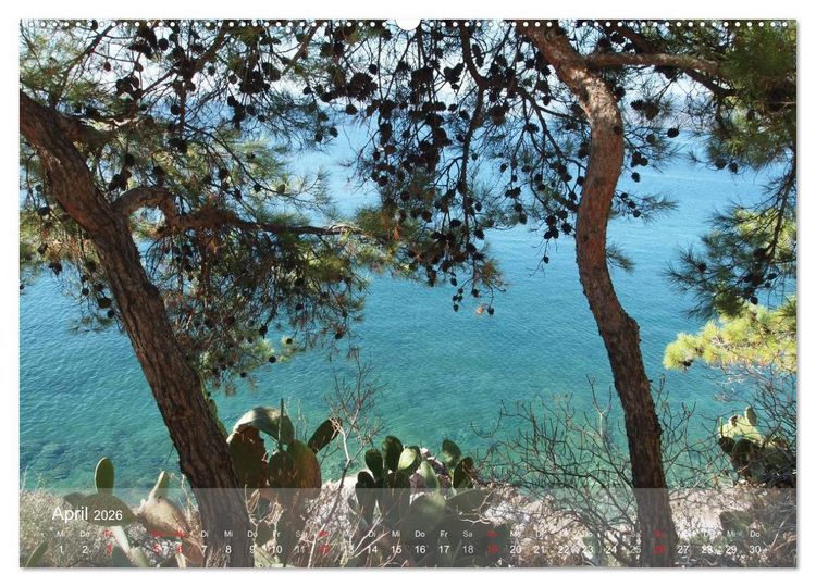 Produktbild: Nafplio &ndash; griechische Perle des Peloponnes (hochwertiger Premium Wandkalender 2026 DIN A2 quer), Kunstdruck in Hochglanz