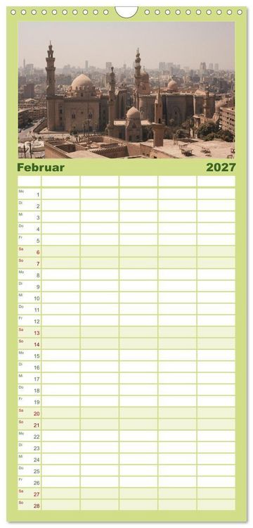 Produktbild: Familienplaner 2027 - &Auml;gypten - Im Land der Pyramiden mit 5 Spalten (Wandkalender, 21 x 45 cm) CALVENDO