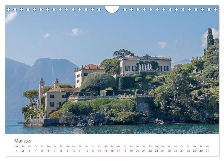 Produktbild: Como und der Comer See (Wandkalender 2027 DIN A4 quer), CALVENDO Monatskalender