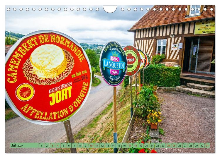Produktbild: Die Normandie f&uuml;r Entdecker (Wandkalender 2027 DIN A4 quer), CALVENDO Monatskalender