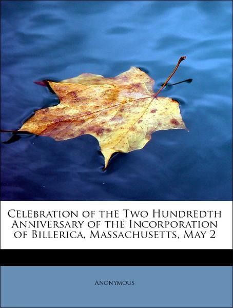 Produktbild: Anonymous: Celebration of the Two Hundredth Anniversary of t