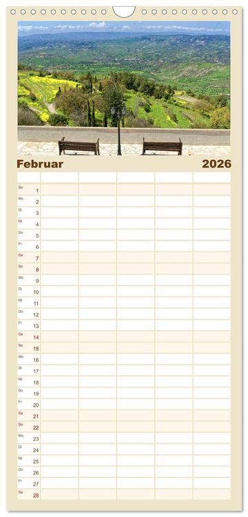 Produktbild: Familienplaner 2026 - Zauberhaftes Zypern mit 5 Spalten (Wandkalender, 21 x 45 cm) CALVENDO