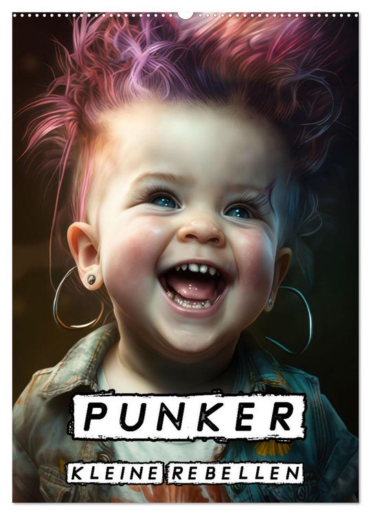 Produktbild: Punker Kleine Rebellen (Wandkalender 2026 DIN A2 hoch), CALVENDO Monatskalender