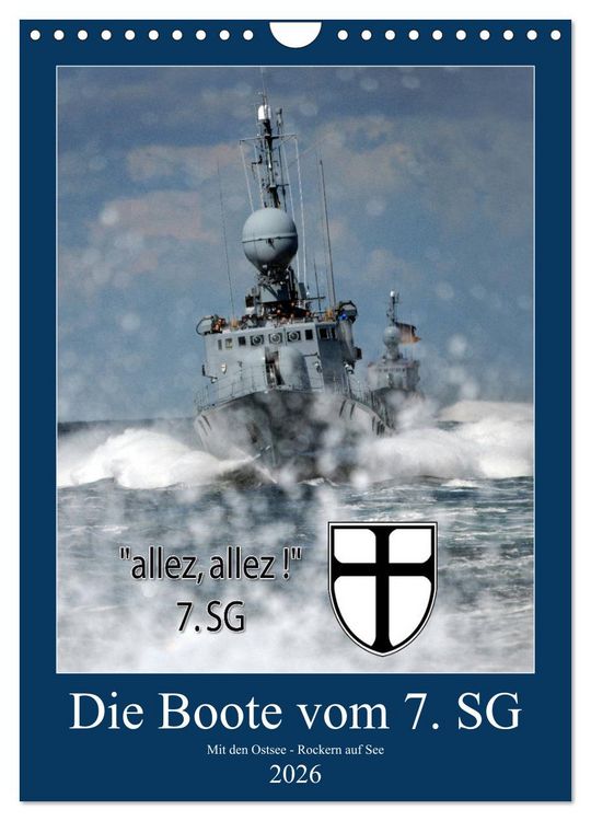 Produktbild: Die Boote vom 7. SG (Wandkalender 2026 DIN A4 hoch), CALVENDO Monatskalender
