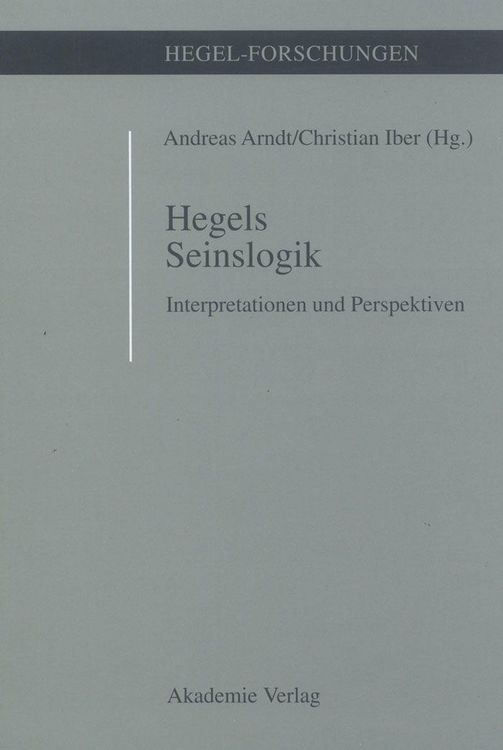 Produktbild: Hegels Seinslogik